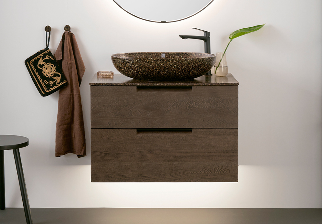 Woodio Crown kommod brun ask