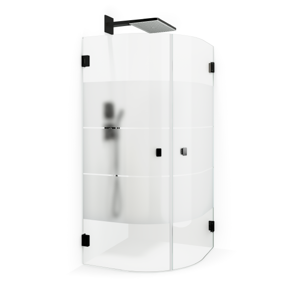 Skagenlux Rund Duschhörna 80x80 cm – Exklusiv Design i Krom, Mattsvart eller Guld