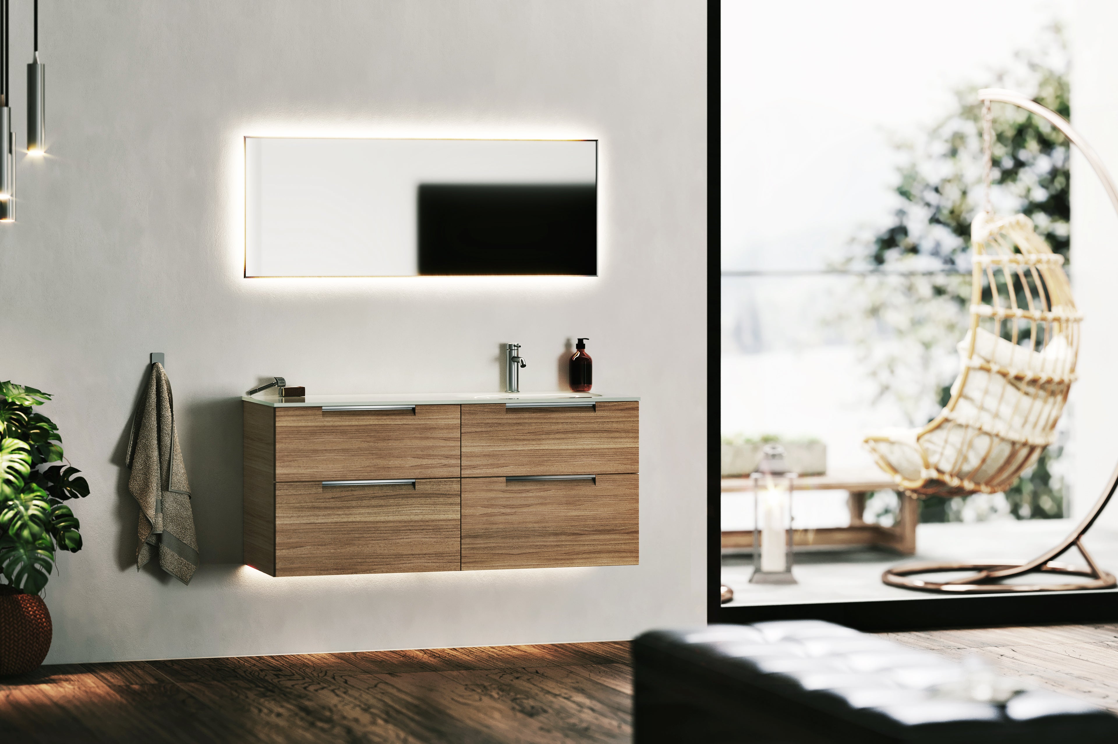 Spegel 45x120