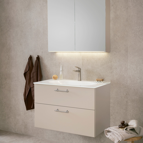 Crown Kommod 1000 Glastvättställ Edge